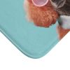 Cool Dog with Shades Bath Mat