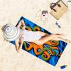 1pc Orange Octopus Beach Towels; Microfiber Oversized Beach Blanket; Super Absorbent Bath Towel; For Travel Swim Pool Diving Fitness Surfing Yoga Camp