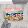 Mount Fuji Skyline Bath Mat