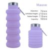 500ml outdoor retractable water bottle portable collapsible silica gel sports cup