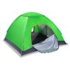 4 Persons Camping Waterproof Tent Pop Up Tent Instant Setup Tent w/2 Mosquito Net Doors Carrying Bag Folding 4 Seasons