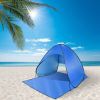 Pop Up Beach Tent Sun Shade Shelter Anti-UV Automatic Waterproof Tent Canopy for 2/3 Man w/ Net Window Storage Bag