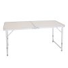 US Stock Home Use Aluminum Alloy Portable Folding Table White Outdoor Picnic Camping Dining Party Indoor RT