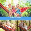 Outdoor Garden Camping Hammock With Tree Straps For Hanging; Durable Hammock Holds Up To 450lbs; Portable Hammock With Travel Bag Perfect For Outdoor/